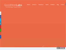 Tablet Screenshot of goodworklabs.com